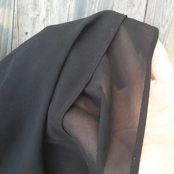 Oscar de la Renta pink label black slip nightgown size extra large - Picture 8 of 9